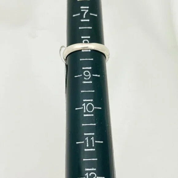 Bali Sterling Silver and Ruby Pebble Textured Statement Ring Size 8 - NWT - Picture 6 of 8